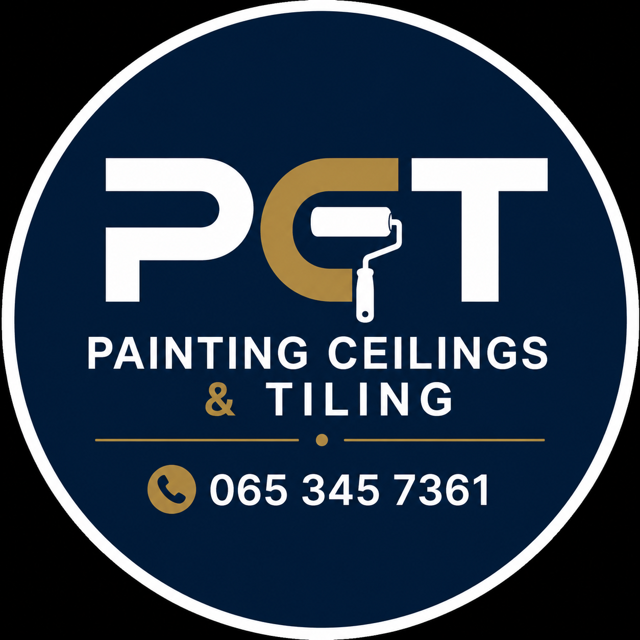 PCT Painting Ceilings and Tiling Pietermaritzburg logo badge